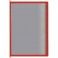 Перекидная система настенная 10 рамок (Красный) - фото, изображение, картинка